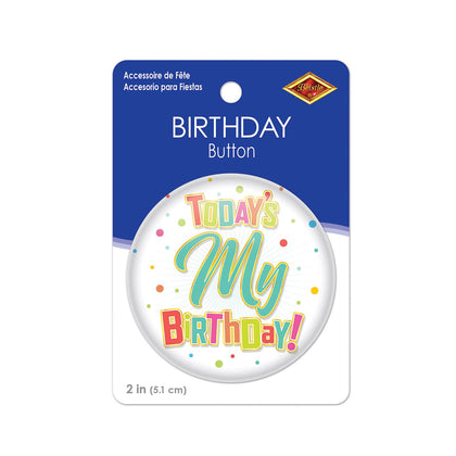 Today's My Birthday Button
