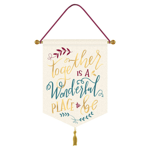 Together Hanging Canvas Sign