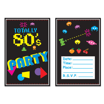 Totally 80's Party Invitations