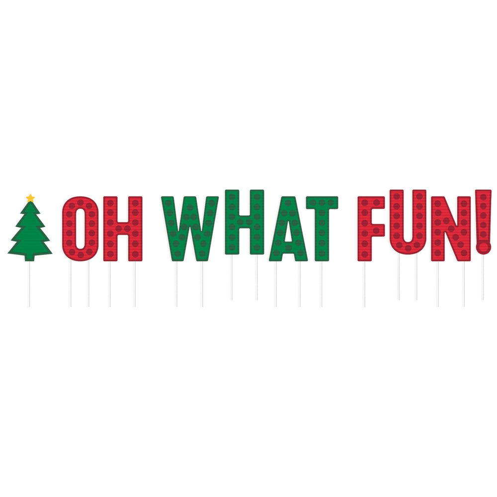Oh What Fun Christmas Yard Signs