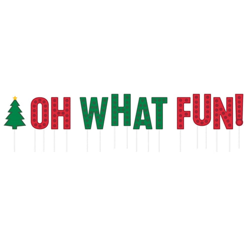 Oh What Fun Christmas Yard Signs