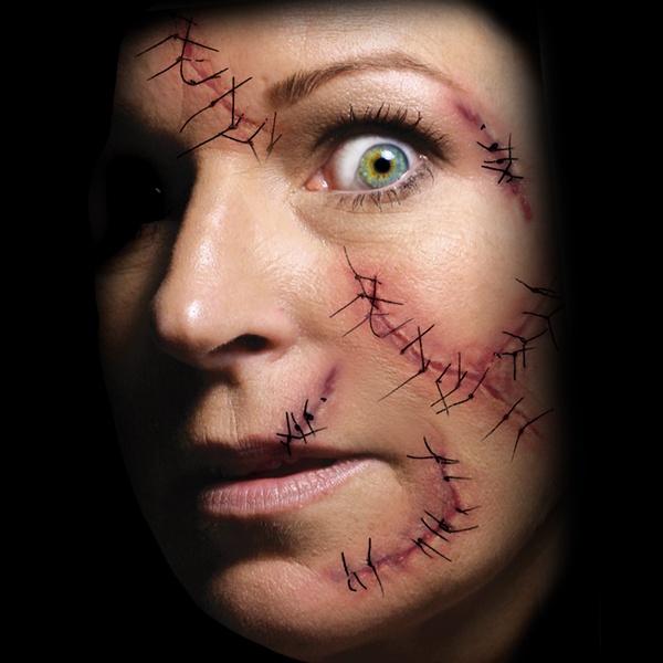 Stapled and Stitched Trauma Tattoos -Tinsley Transfers TR-106