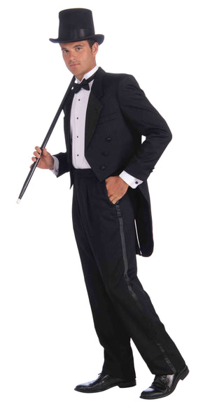 Black and white suit