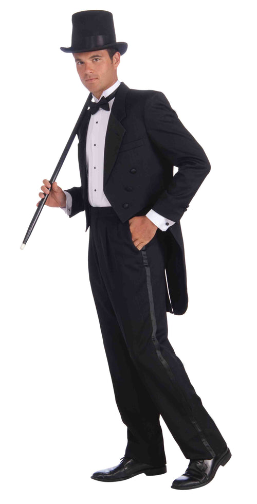 Black and white suit