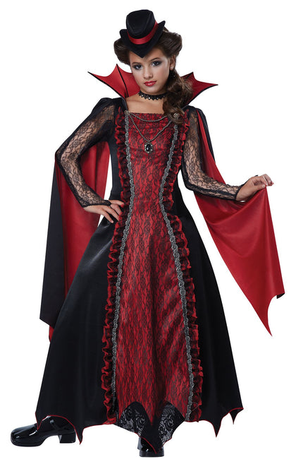 Victorian Detailed Red and Black Vampira