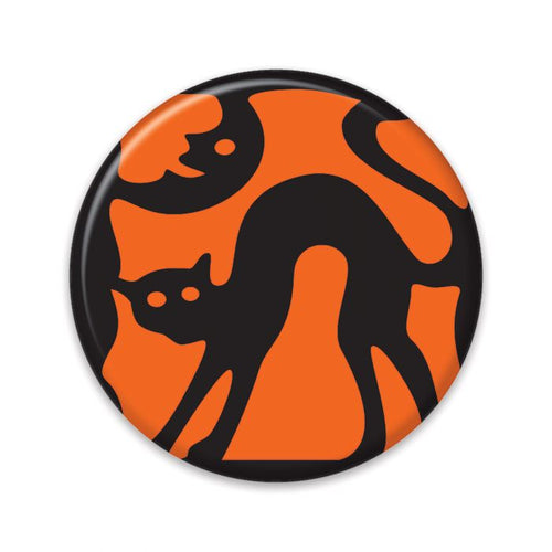 halloween cat button