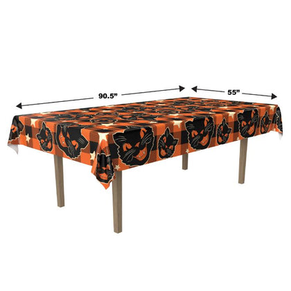 Vintage Halloween Fabric Table Cover
