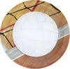 Volleyball 9in Paper Plates 8ct | Sports