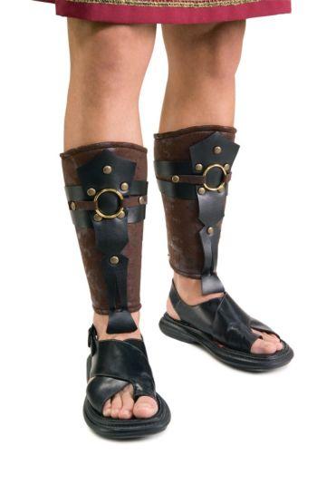 Brown and Black Padded Leg Guards