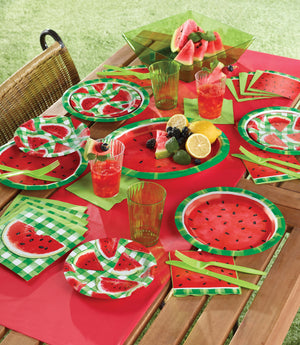Watermelon Check Luncheon Napkins 16ct | Summer