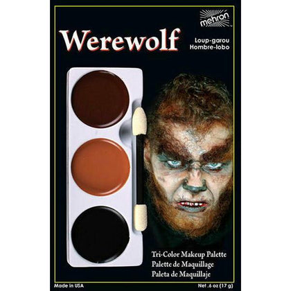 3 Color Werewolf Makeup Palette Mehron
