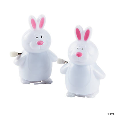 White Bunny Wind-Ups 1 pc | Easter