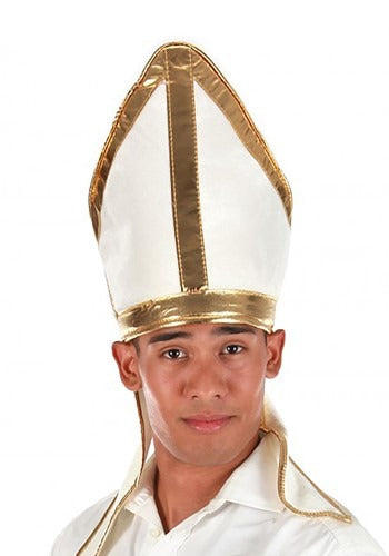 White Pope Plush Hat