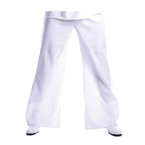 White 70's flared bell bottoms