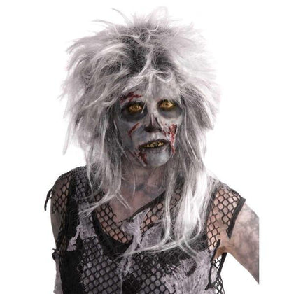 Wild zombie grey and white wig