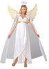 White and Gold Trimmed Angel with Wings