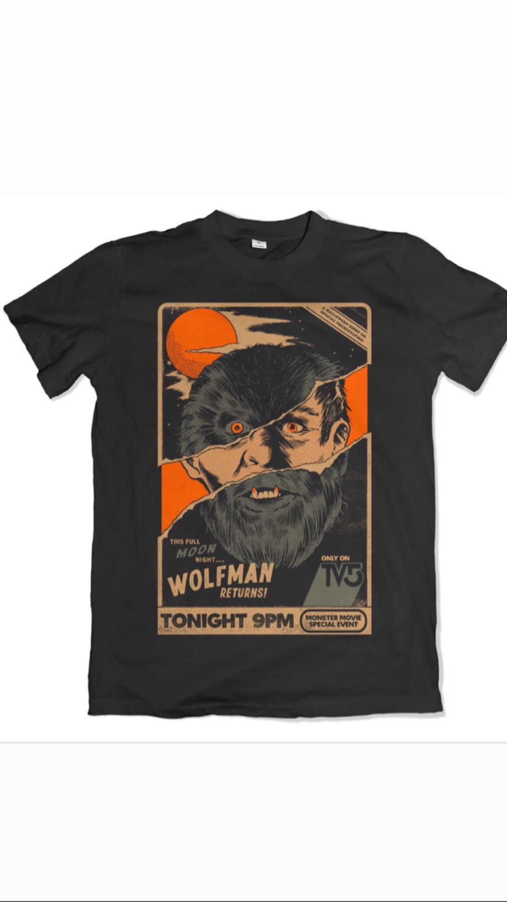 Adult Wolfman Tee | The Halloween Shirt Company