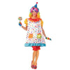 Multi colored clown dress