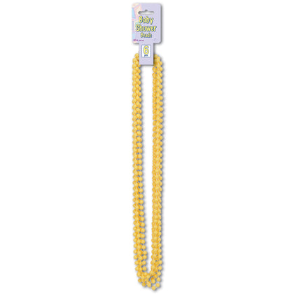 Yellow Baby Shower Beads 6pk