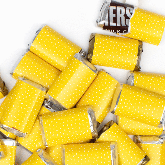 Yellow Wrapped Hershey's Miniatures