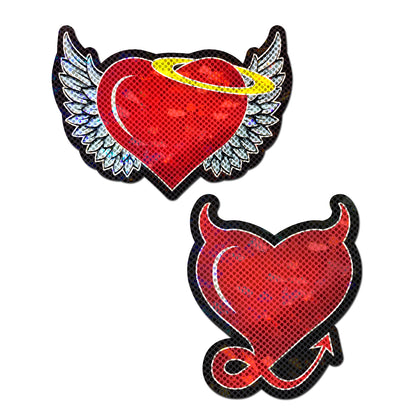 Angel & Devil Heart Nipple | Pasties by Pastease®