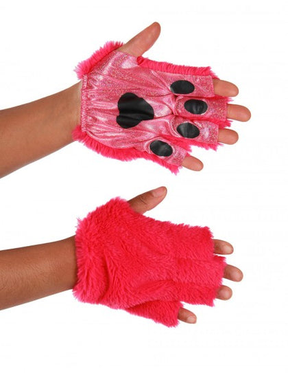 Magenta Anime Cat Fingerless Paws