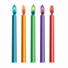 Birthday Candles Color Flames