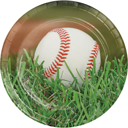 Baseball 9in Plates 8ct | Sports