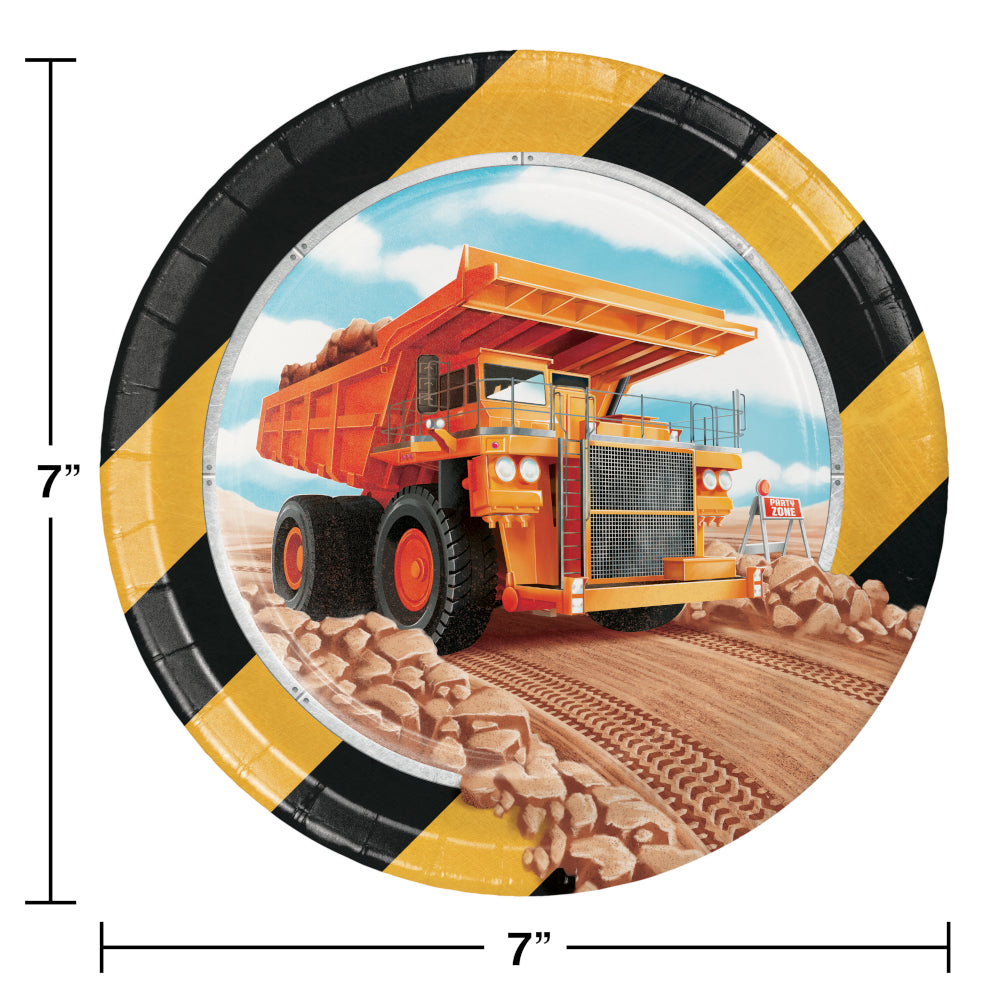 Construction 7in Paper Plates 8ct  | Kid's Birthday