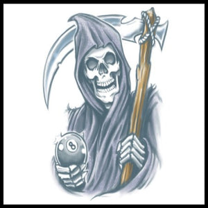 biker tattoo reaper