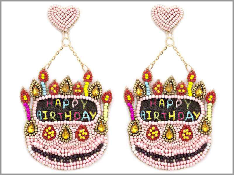 Happy Birthday Earrings (Clearance)