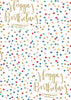Dots & Happy Birthday Script Hot Stamp | Gift Wrap