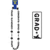 black graduation bead necklace