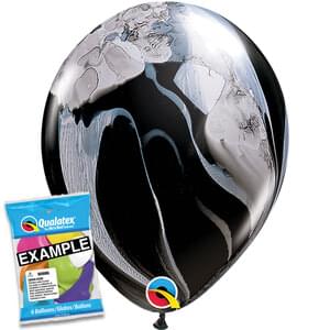 11in Black Agate Latex 6/bag | Balloons