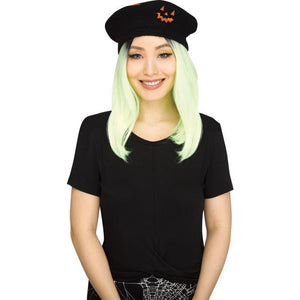 Black Jack-O-Lantern Beret | Halloween