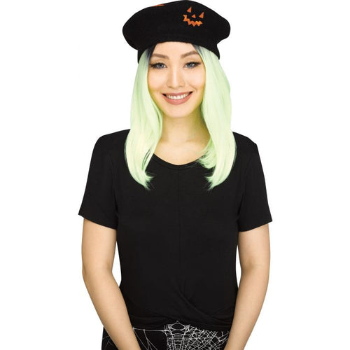 Black Jack-O-Lantern Beret | Halloween