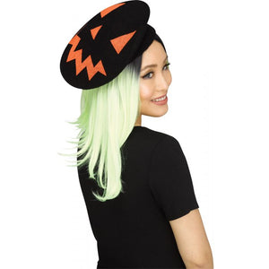 Black Jack-O-Lantern Beret | Halloween