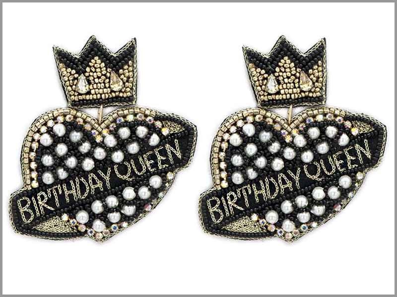 Birthday Queen Earrings
