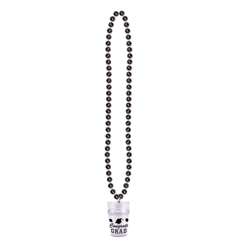 Black Grad Shot Glass Necklace | Graduation