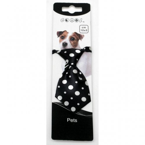 Black Polka Dot Neck Tie | Pet