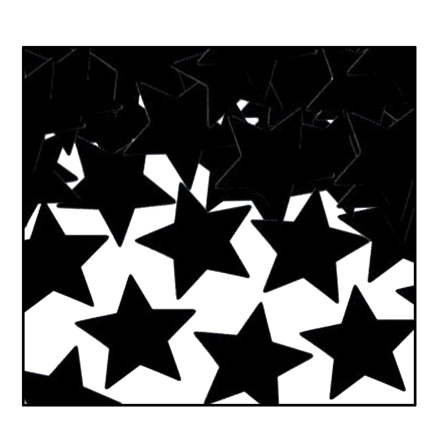 Black Star Confetti