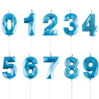 Blue Number Candles | Numbers