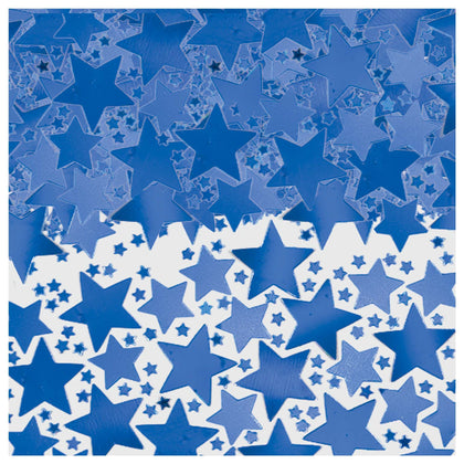 Blue Metallic Star Confetti 2.5oz