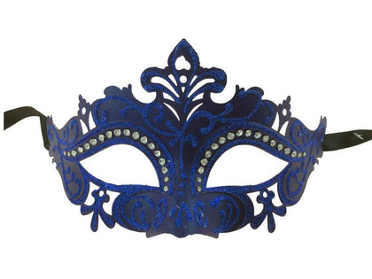 Royal Blue  Diamond Mask