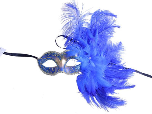 Blue Feather Mask
