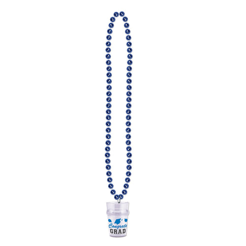 Blue Grad Shot Glass Necklace | Graduation