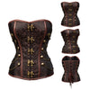 Buttons and Chains Corset | Brown