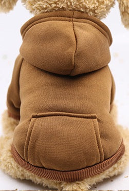 brown dog hoodie
