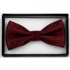 burgundy bow tie