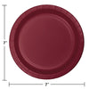 Burgundy 7in Paper Plates 24ct | Solids